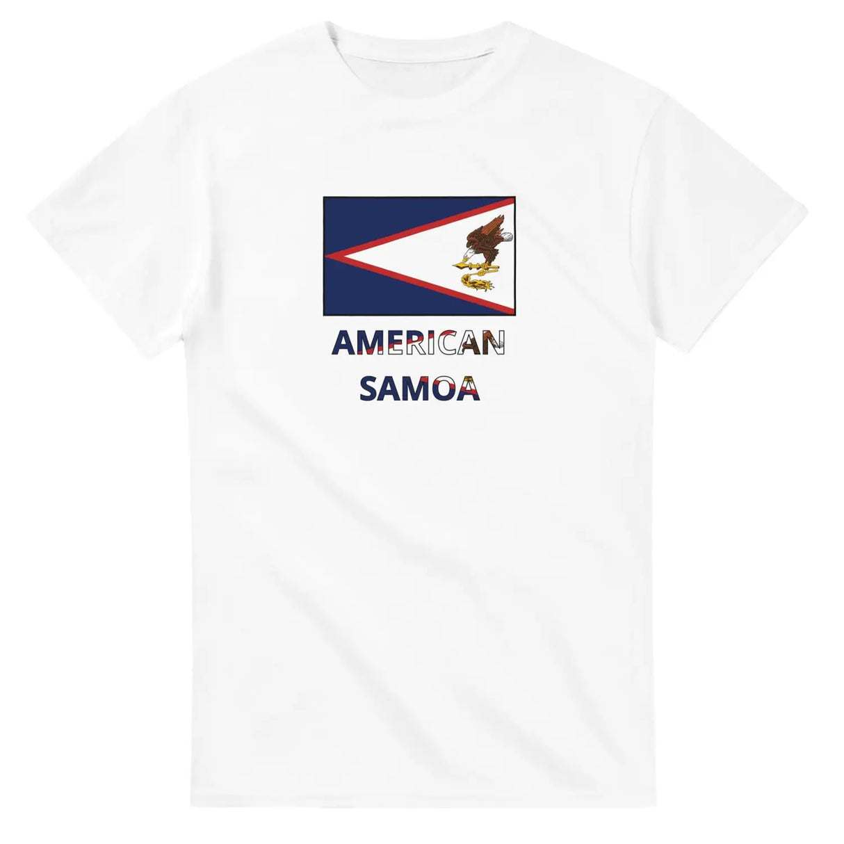 T-shirt drapeau samoa américaines texte - pixelforma