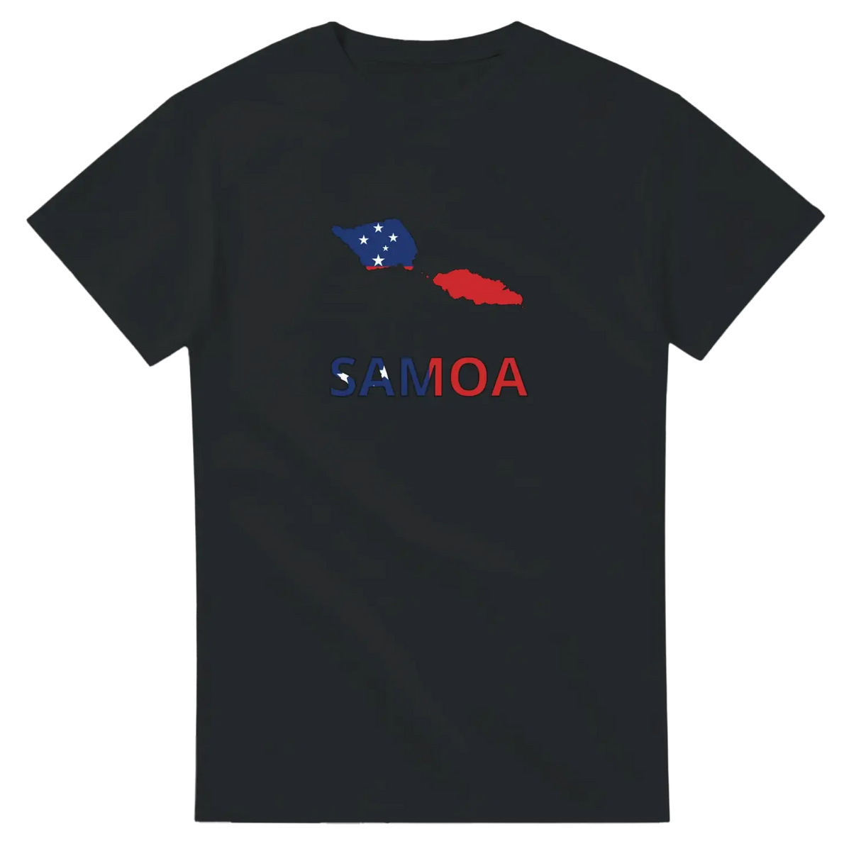 T-shirt drapeau samoa en carte - pixelforma