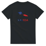 T-shirt drapeau samoa en carte - pixelforma