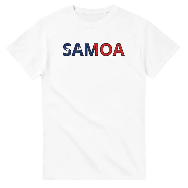 T-shirt Drapeau Samoa en écriture - Pixelforma 