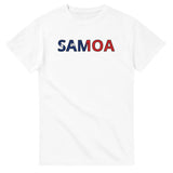 T-shirt drapeau samoa en écriture - pixelforma