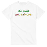 T-shirt drapeau sao tomé-et-principe - pixelforma