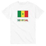 T-shirt Drapeau Sénégal en texte - Pixelforma 