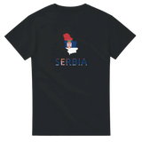 T-shirt drapeau serbie carte - pixelforma