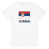 T-shirt Drapeau Serbie texte - Pixelforma 