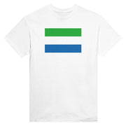 T-shirt drapeau sierra leone imprimé coton mélangé élégant
