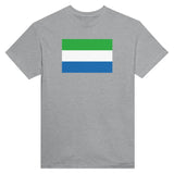 T-shirt drapeau sierra leone brodé coton mélangé élégant