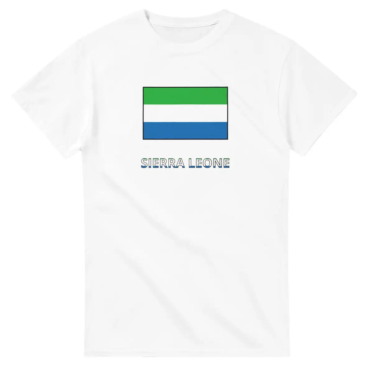 T-shirt Drapeau Sierra Leone en texte - Pixelforma 