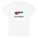 T-shirt drapeau slovaquie carte - pixelforma