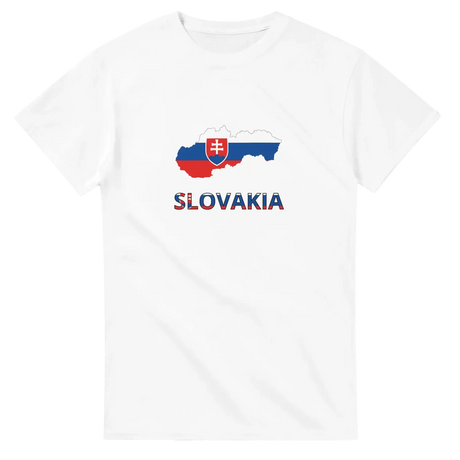 T-shirt drapeau slovaquie carte - pixelforma