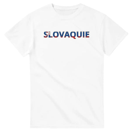 T-shirt drapeau slovaquie en écriture - pixelforma