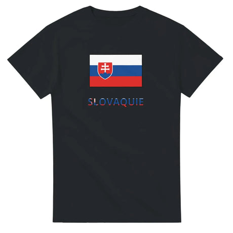 T-shirt drapeau slovaquie en texte - pixelforma