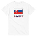 T-shirt drapeau slovaquie en texte - pixelforma