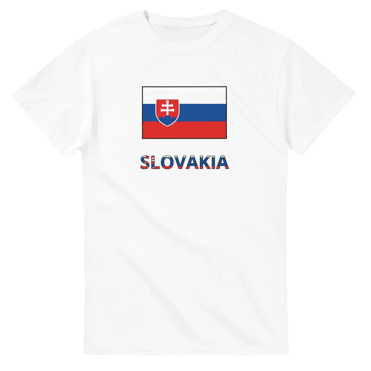 T-shirt drapeau slovaquie texte - pixelforma