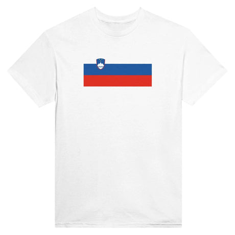 T-shirt drapeau slovénie coton mélangé broderie élégante
