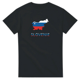 T-shirt drapeau slovénie en carte - pixelforma