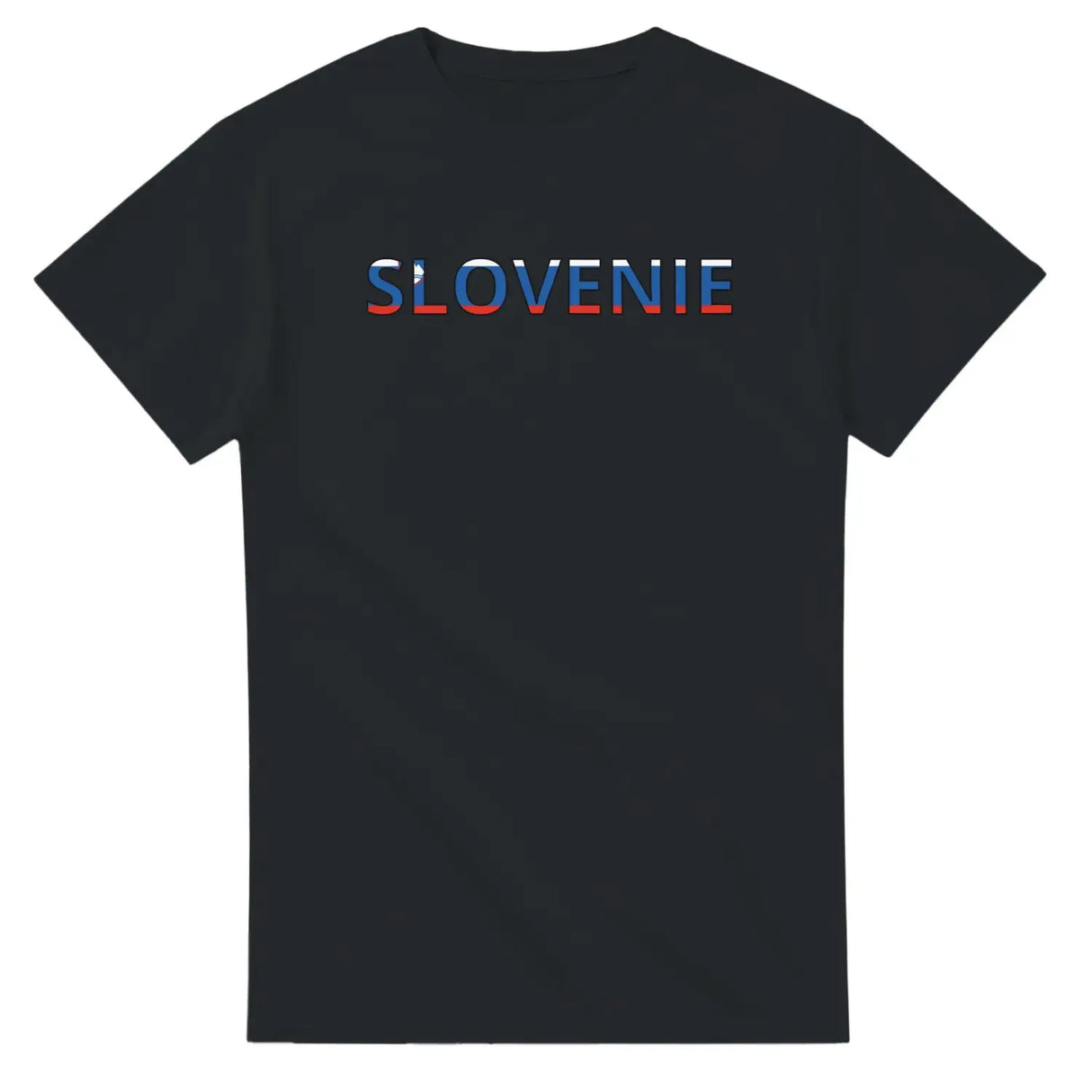 T-shirt drapeau slovénie en écriture - pixelforma