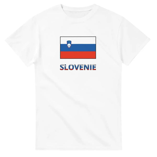 T-shirt Drapeau Slovénie en texte - Pixelforma 