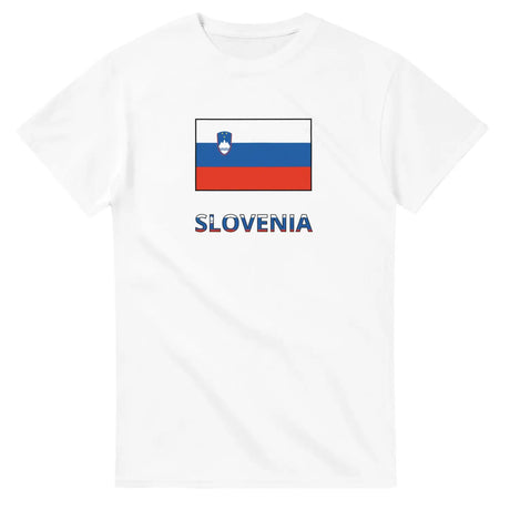 T-shirt drapeau slovénie texte - pixelforma