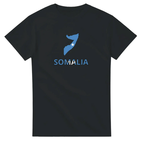 T-shirt drapeau somalie carte - pixelforma