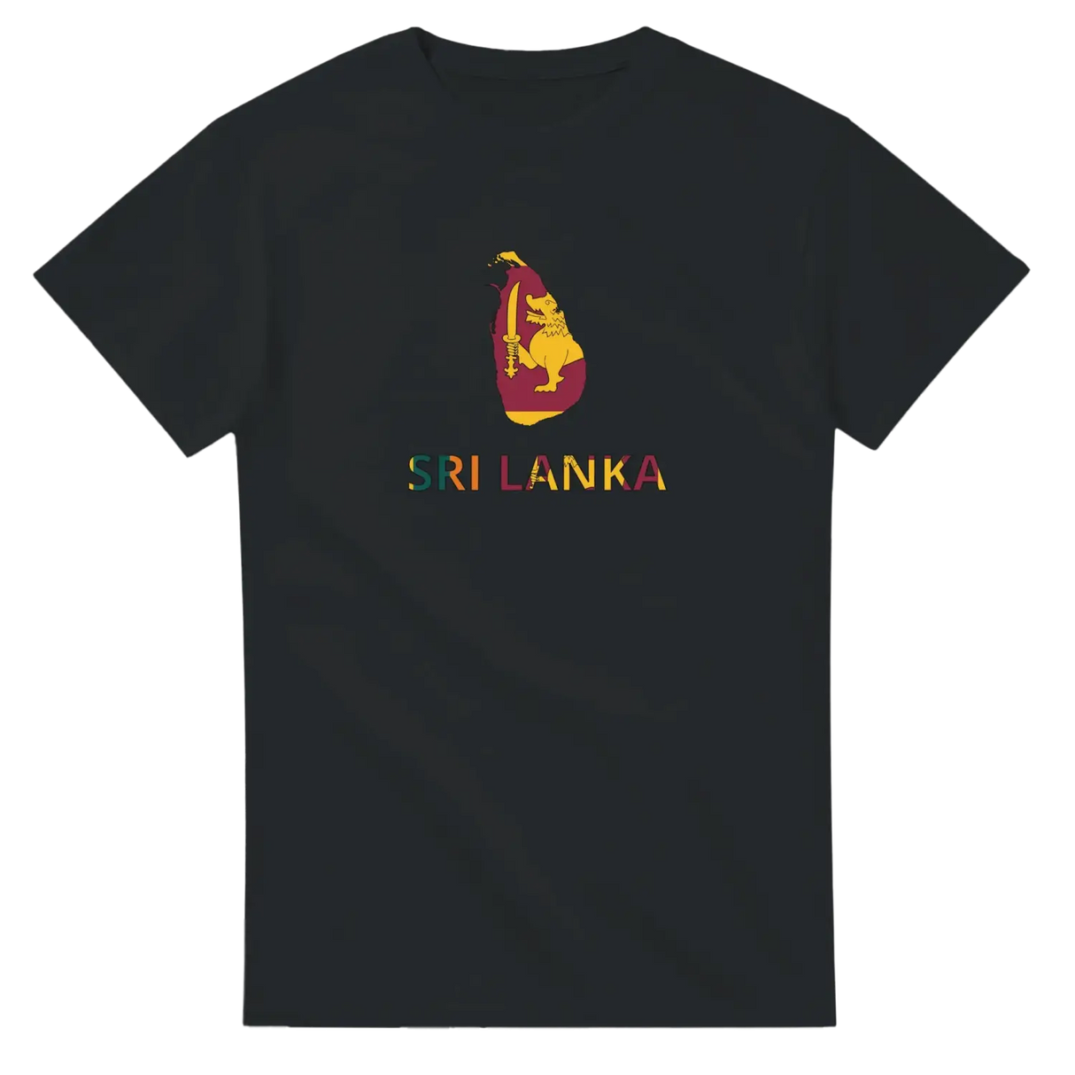 T-shirt drapeau sri lanka en carte - pixelforma