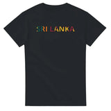 T-shirt Drapeau Sri Lanka en écriture - Pixelforma 