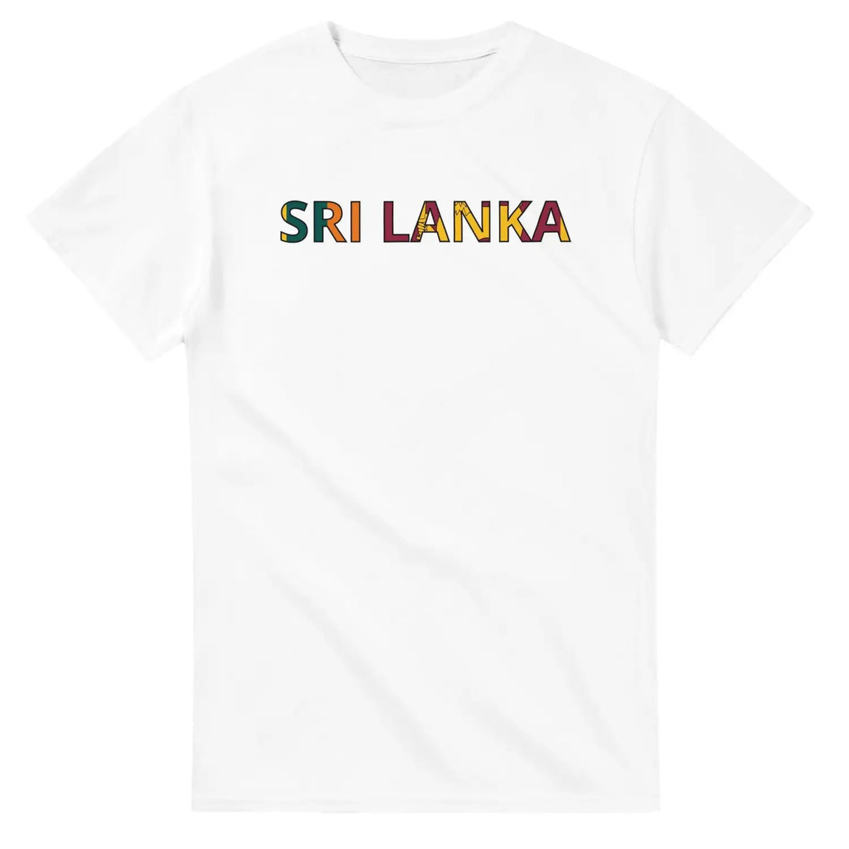 T-shirt drapeau sri lanka en écriture - pixelforma