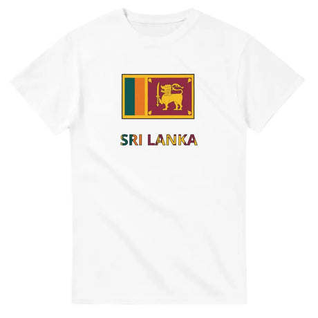 T-shirt Drapeau Sri Lanka en texte - Pixelforma 