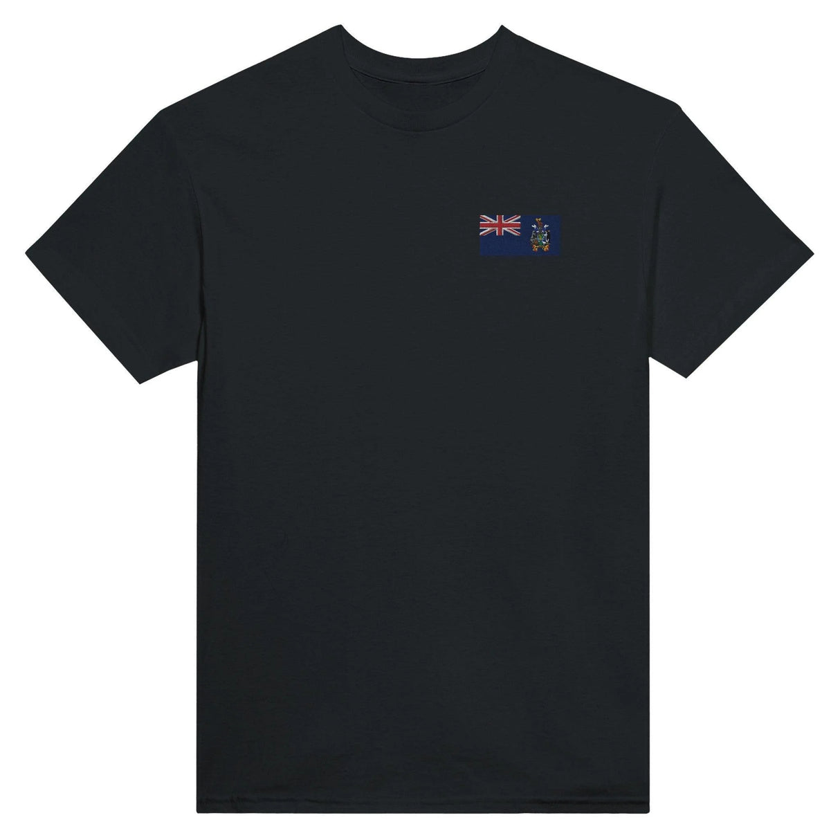 T-shirt drapeau sud-et-les îles sandwich coton broderie
