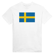 T-shirt drapeau suède imprimé coton mélangé manches longues