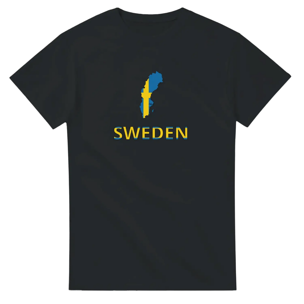 T-shirt drapeau suède carte - pixelforma