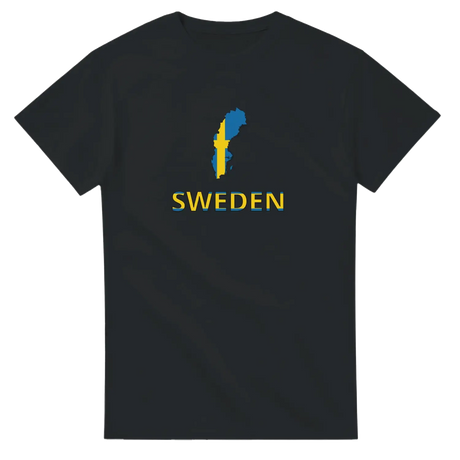 T-shirt drapeau suède carte - pixelforma