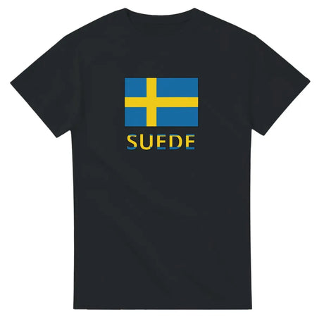 T-shirt Drapeau Suède en texte - Pixelforma 