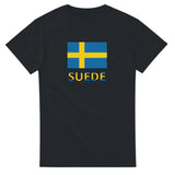 T-shirt drapeau suède en texte - pixelforma