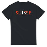 T-shirt Drapeau Suisse en écriture - Pixelforma 