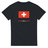 T-shirt drapeau suisse texte - pixelforma