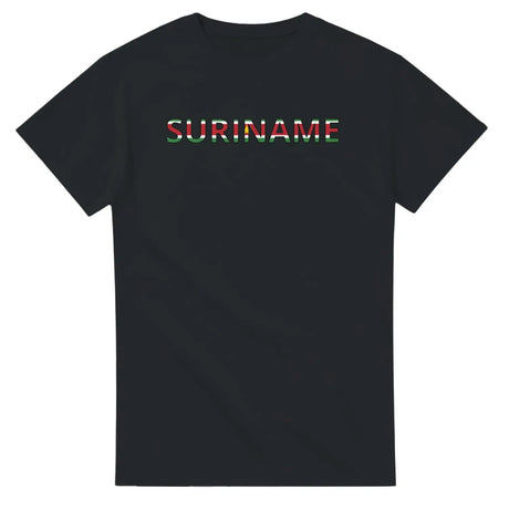 T-shirt drapeau suriname en écriture - pixelforma