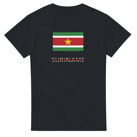 T-shirt Drapeau Suriname en texte - Pixelforma 