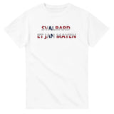 T-shirt Drapeau Svalbard et Jan Mayen en écriture - Pixelforma 