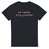 T-shirt Drapeau Svalbard et Jan Mayen en écriture - Pixelforma 