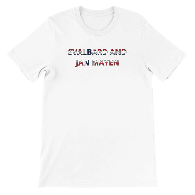 T-shirt drapeau svalbard et jan mayen - pixelforma