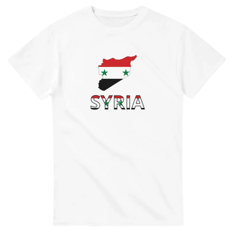 T-shirt drapeau syrie carte - pixelforma