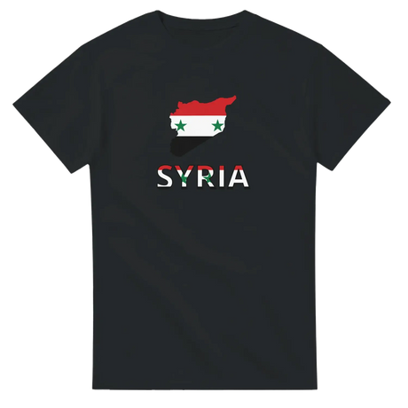 T-shirt drapeau syrie carte - pixelforma