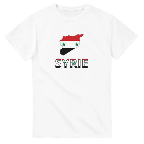 T-shirt drapeau syrie en carte - pixelforma