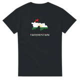 T-shirt drapeau tadjikistan en carte - pixelforma