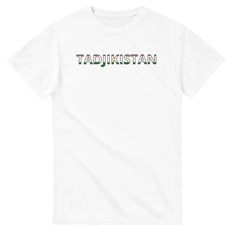 T-shirt Drapeau Tadjikistan en écriture - Pixelforma 