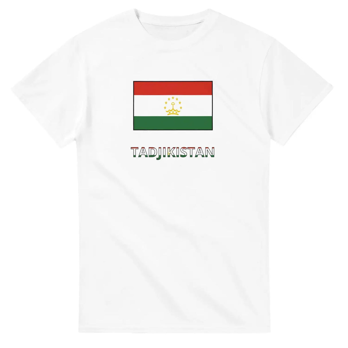 T-shirt drapeau tadjikistan en texte - pixelforma