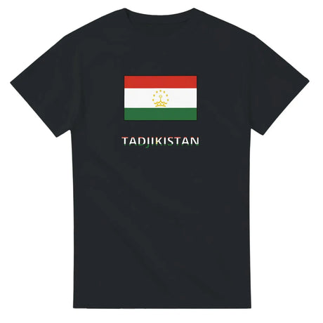 T-shirt drapeau tadjikistan en texte - pixelforma