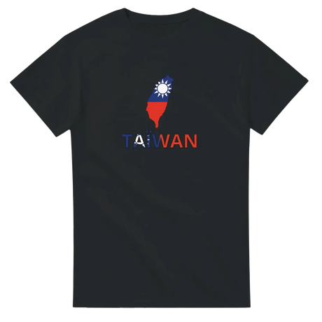 T-shirt drapeau taïwan en carte - pixelforma