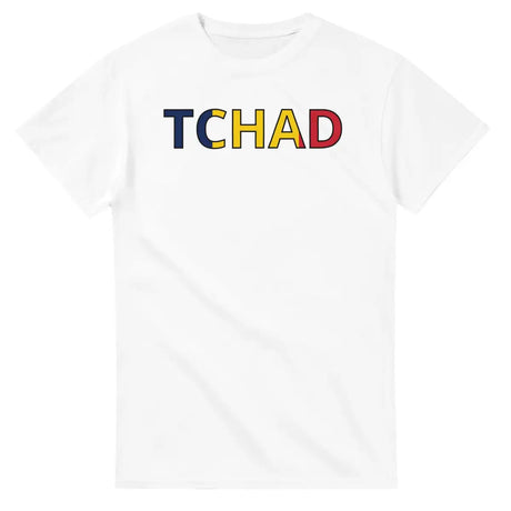 T-shirt Drapeau Tchad en écriture - Pixelforma 